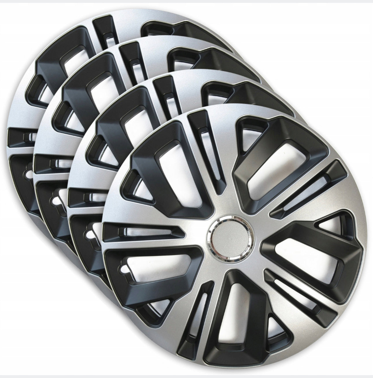 4+4 Universal Hubcaps+car logos 14 inch