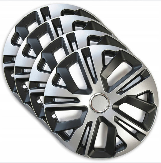 4+4 Universal Hubcaps+car logos 14 inch