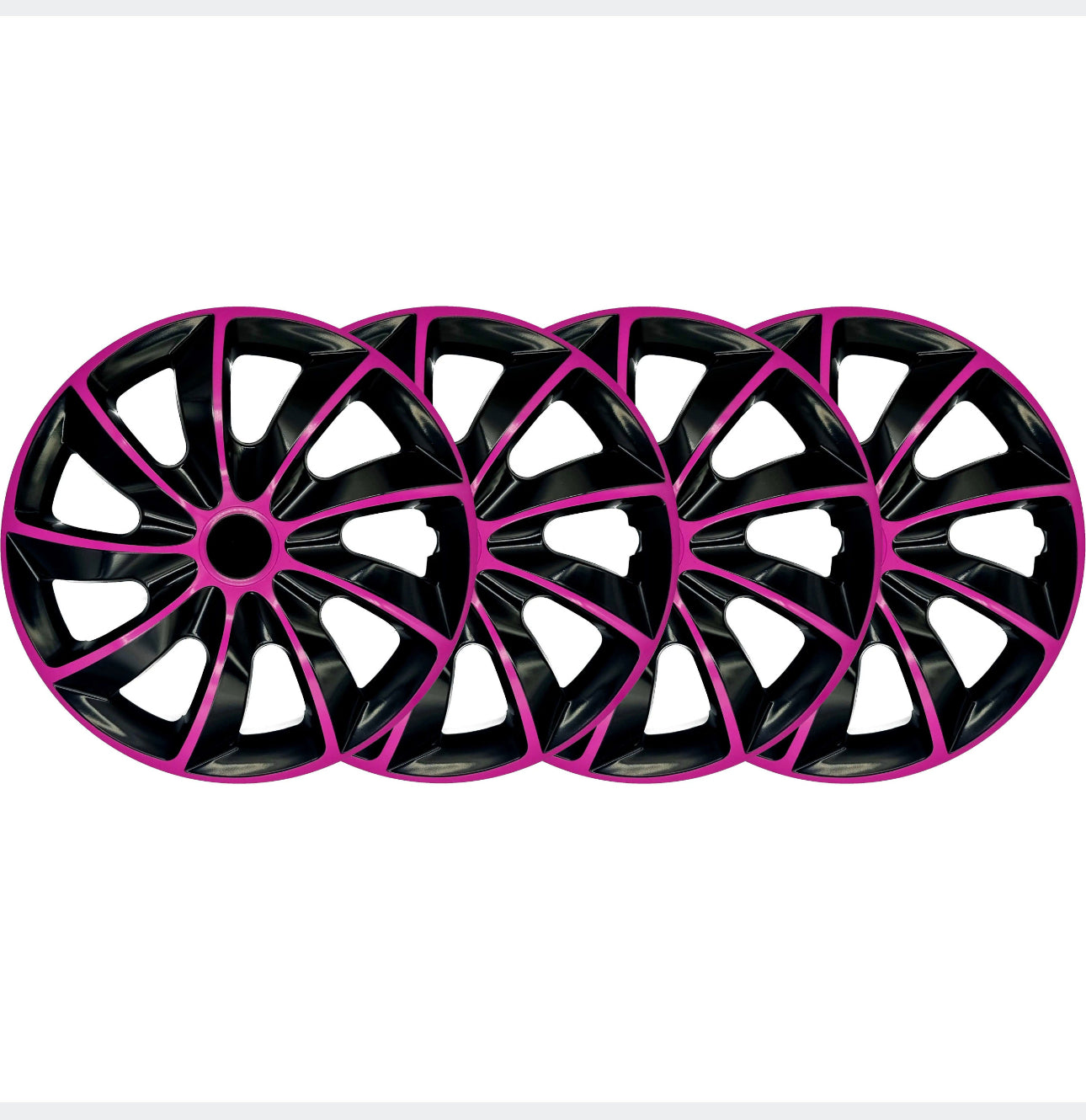 4+4 Hubcaps+car logos 15 inch