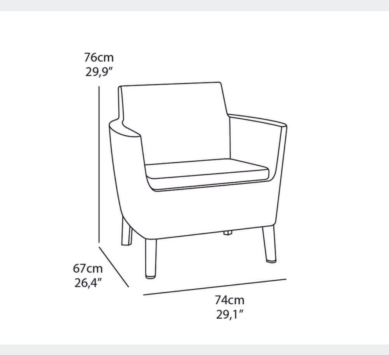 Garden furniture set