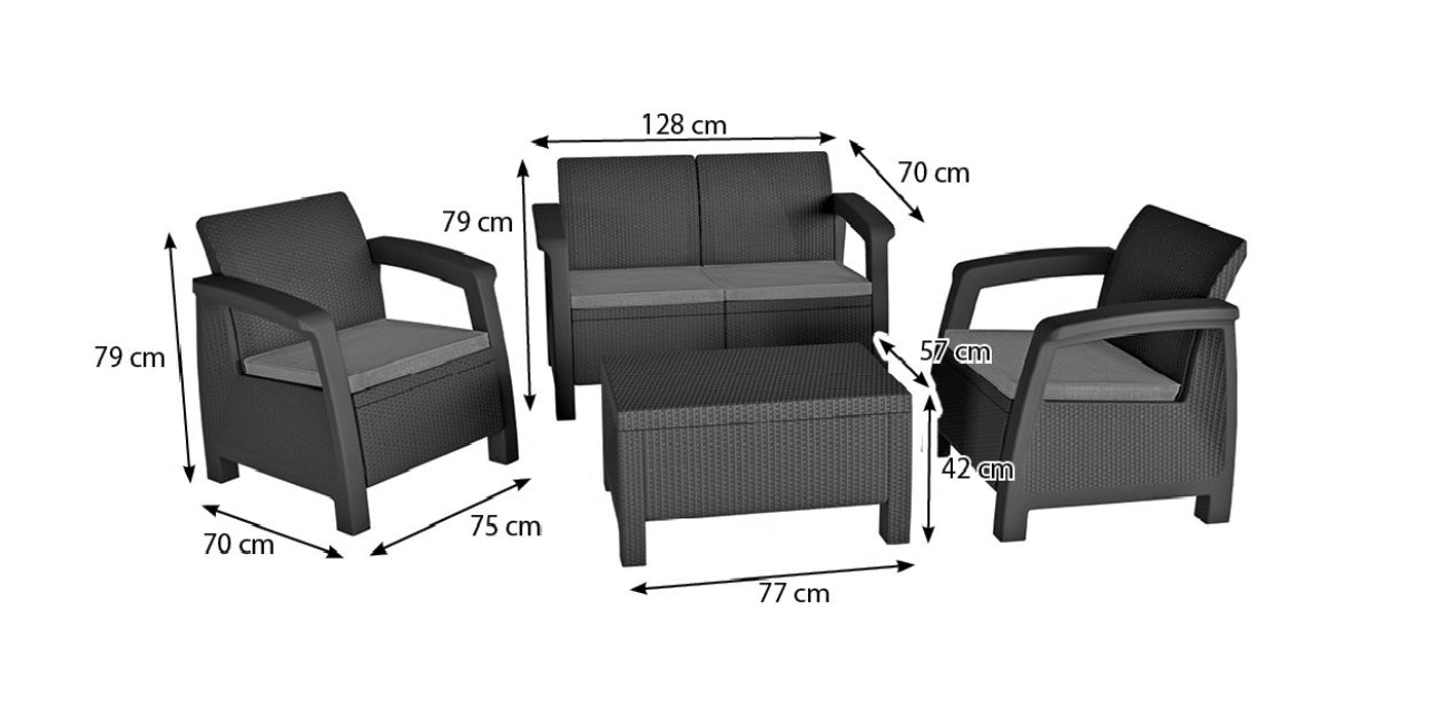 Garden furniture set