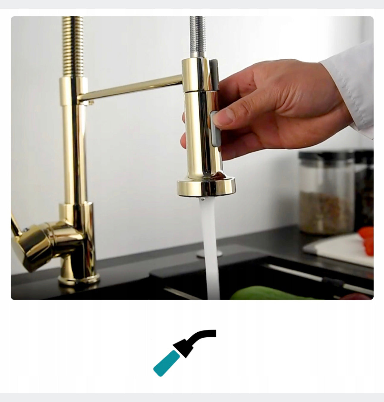 Gold Kitchen faucet