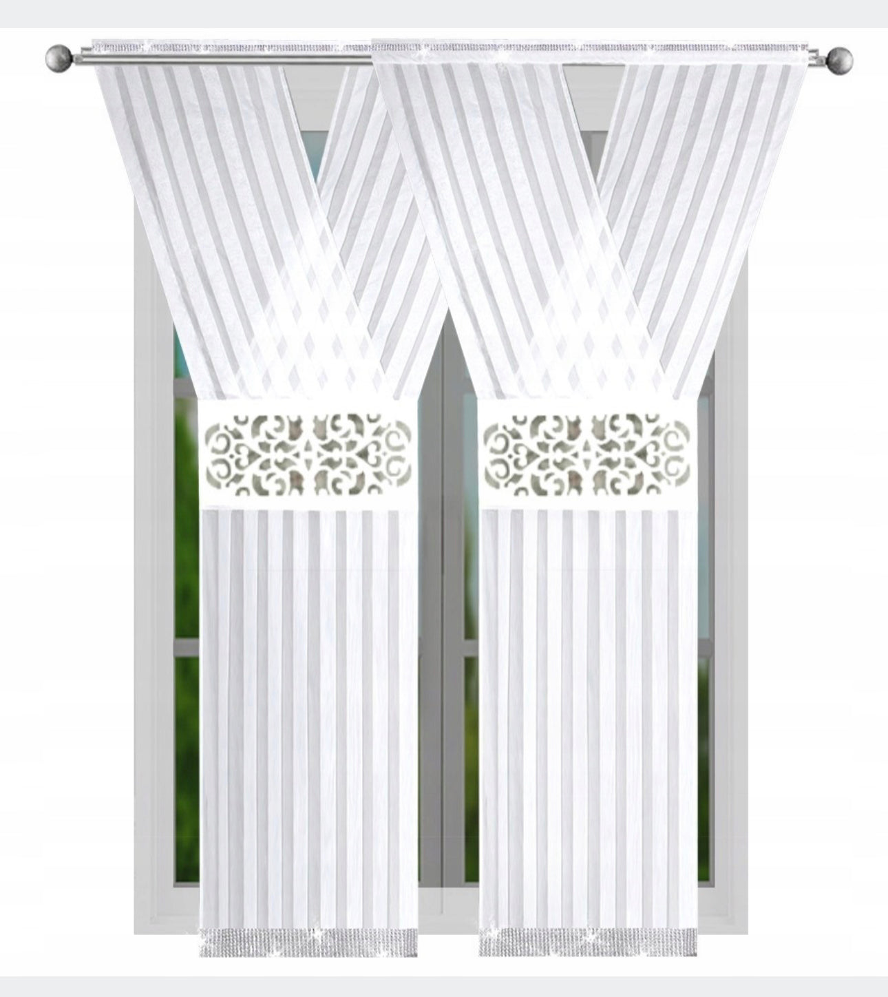 Curtain display panel veil 250 x 120 cm