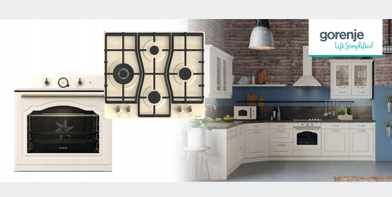 Set Oven Retro Gas Hob 60cm