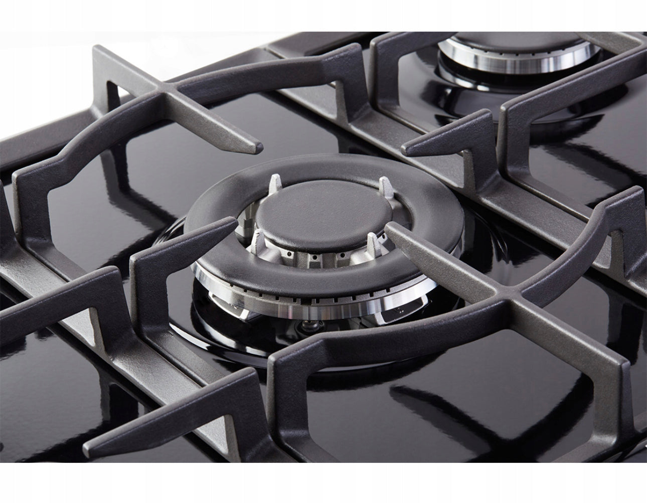 Black gas hob