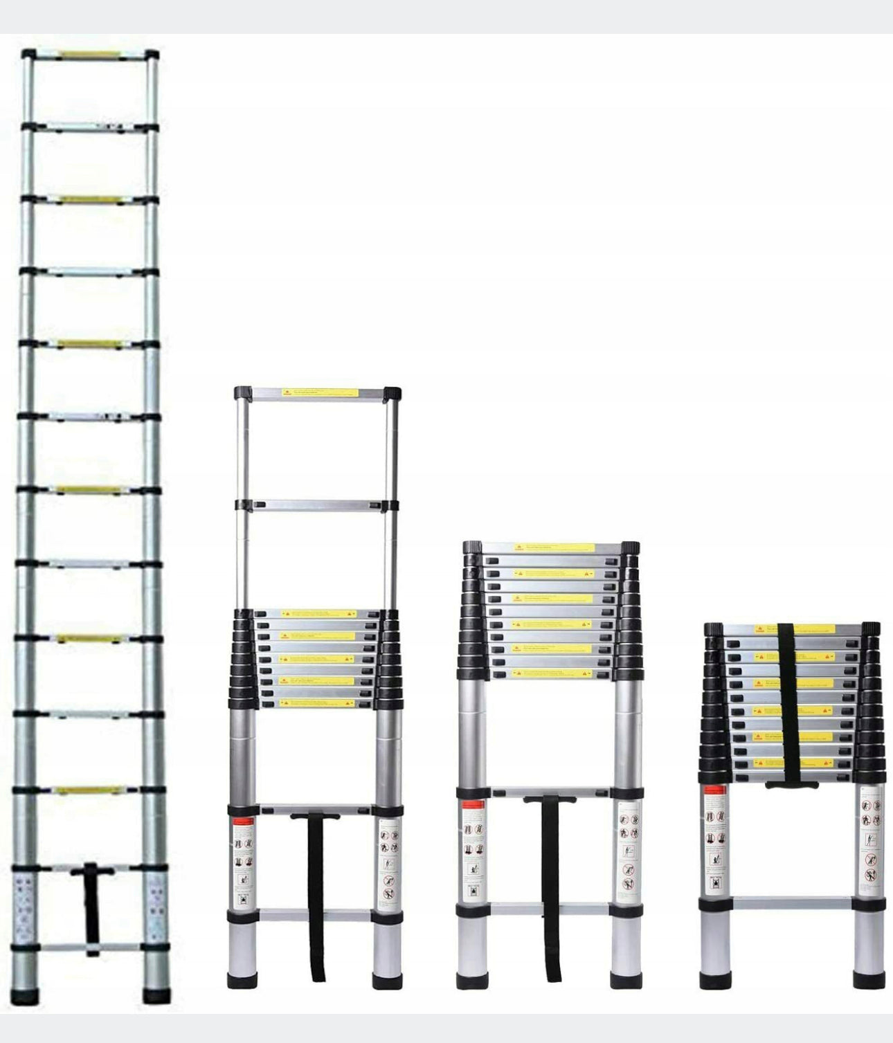 4,4m Folding TELESCOPIC LADDER Aluminum