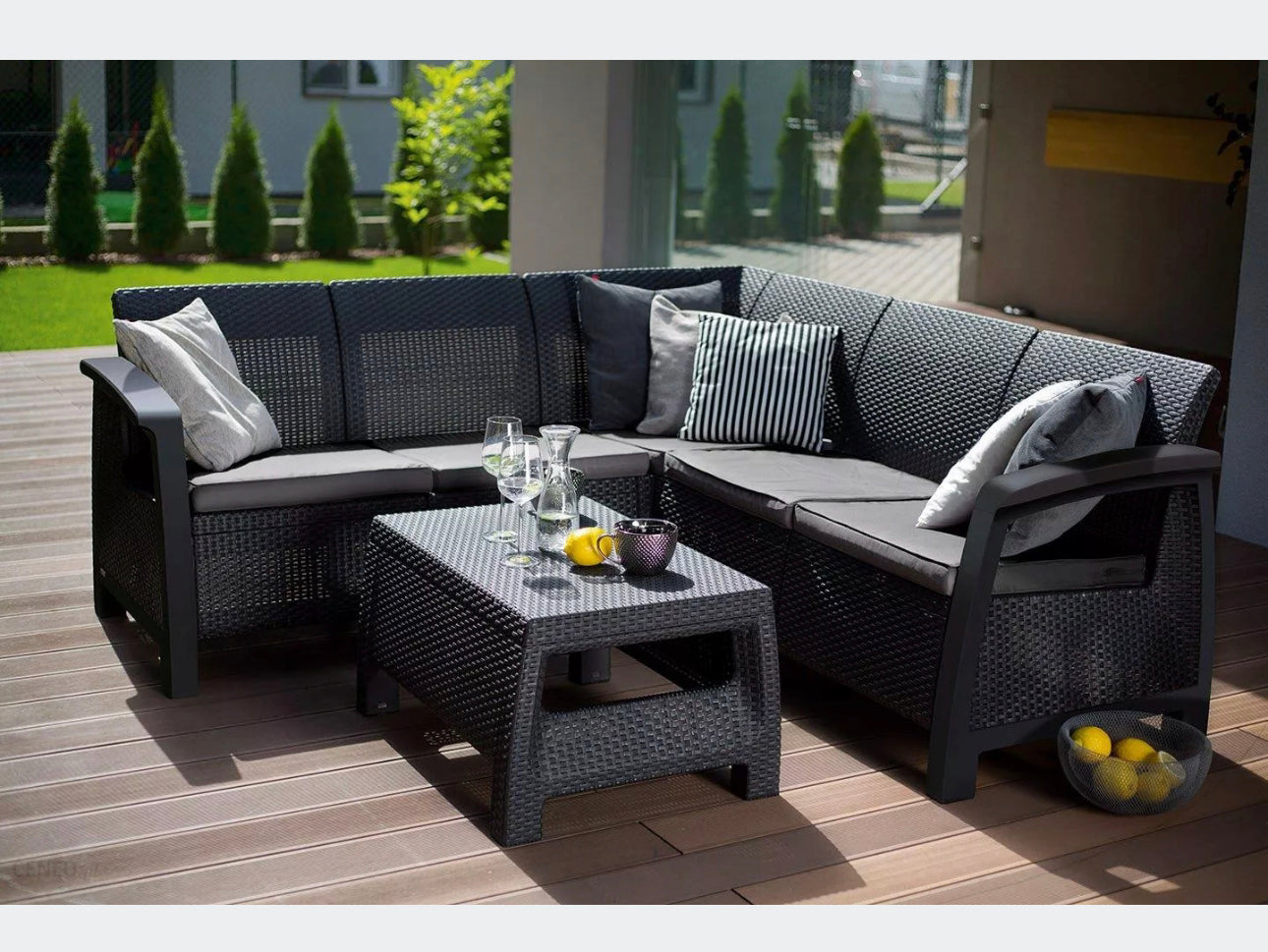 Corner furniture for the garden