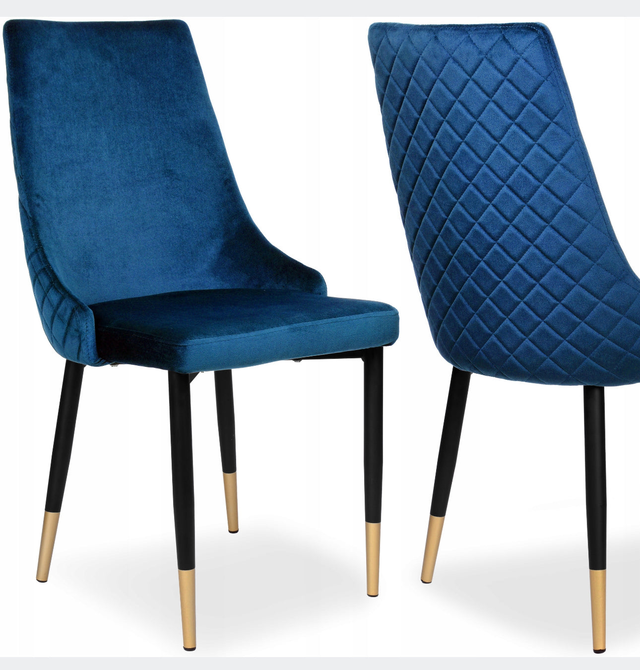 Set of 4 quilted chairs