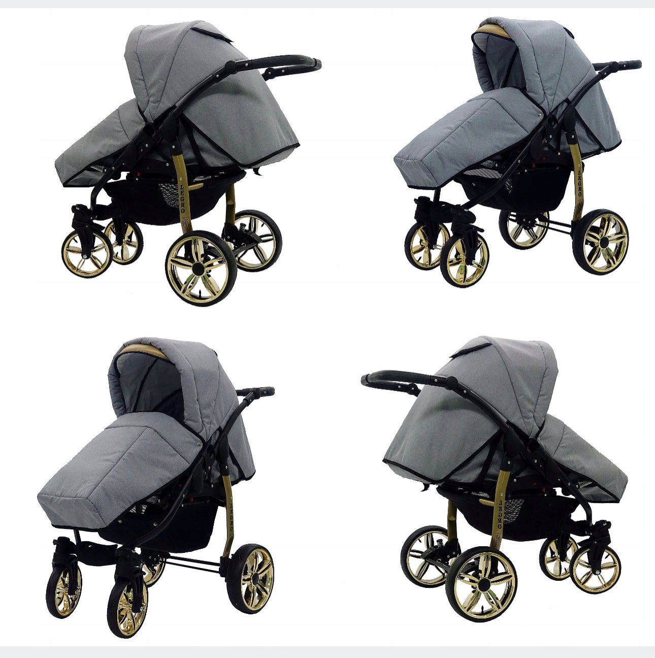 Black and gold 3in1 stroller