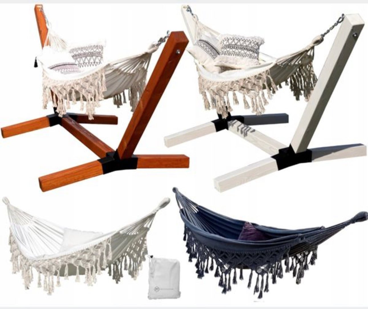 Frame+cotton Hammock Boho Premium Xxl 95x95
