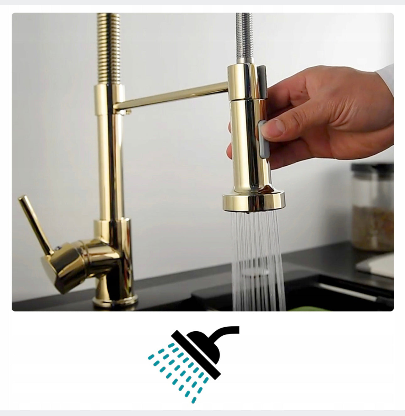 Gold Kitchen faucet