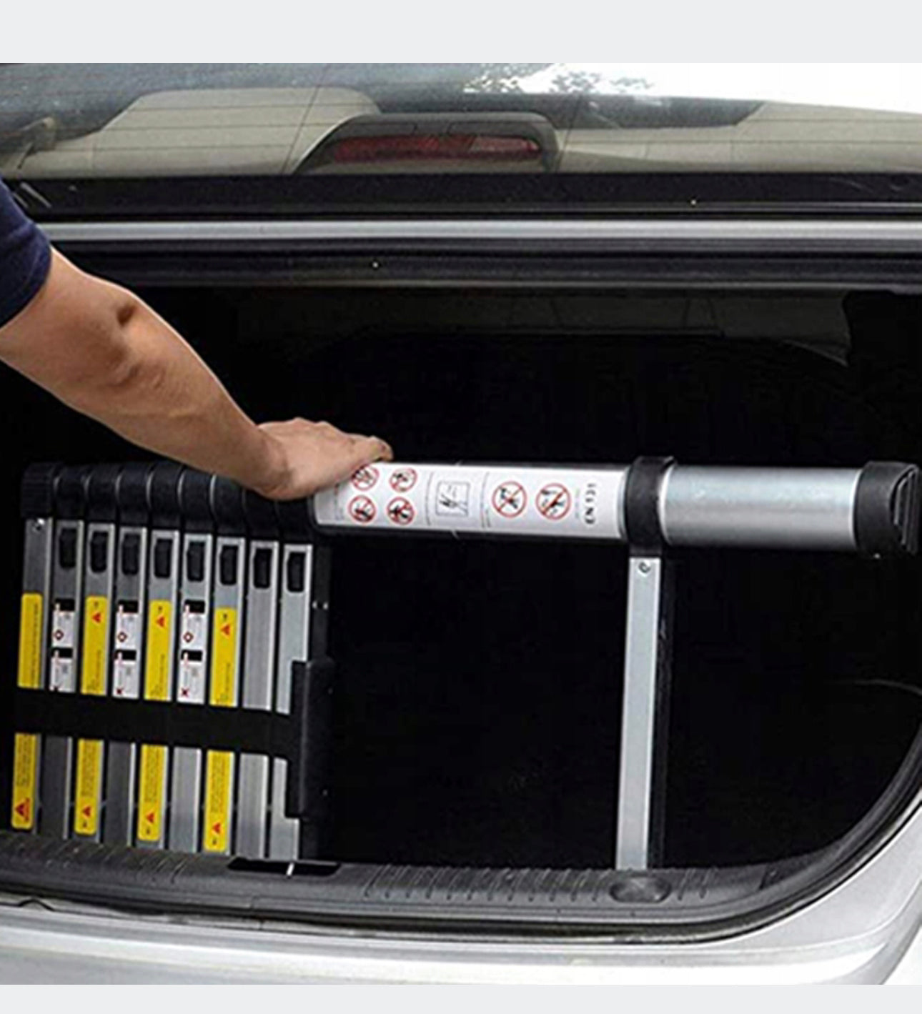 3,2 m Foldable TELESCOPIC LADDER Aluminum