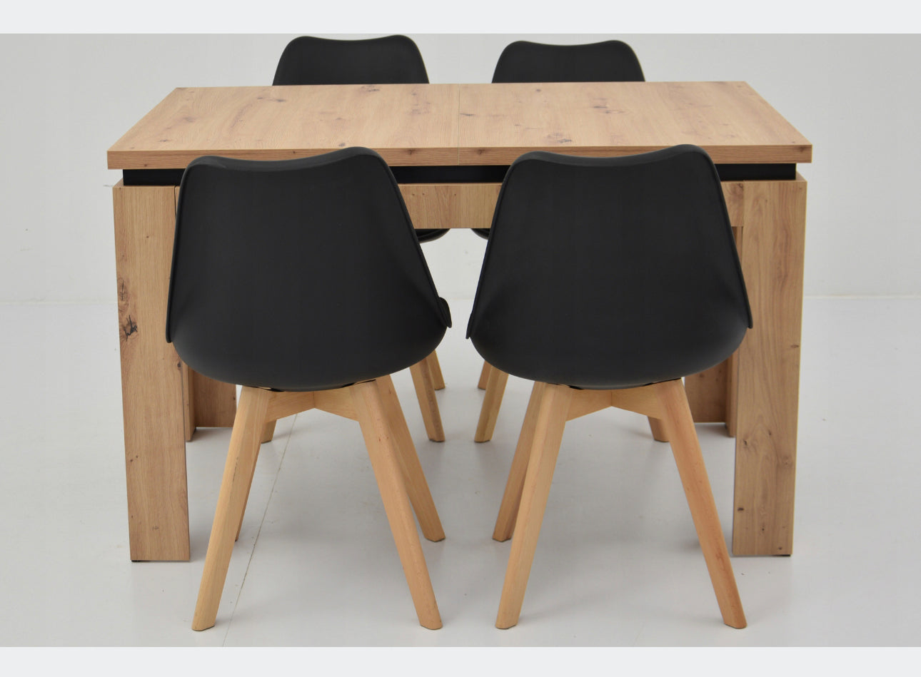 Complete table rectangular 120 x 80 cm chairs 4 pieces