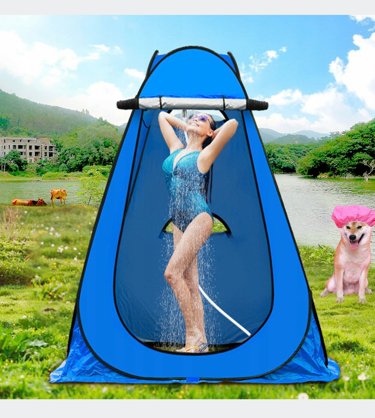 Tent . Changing room. Portable Toilet.