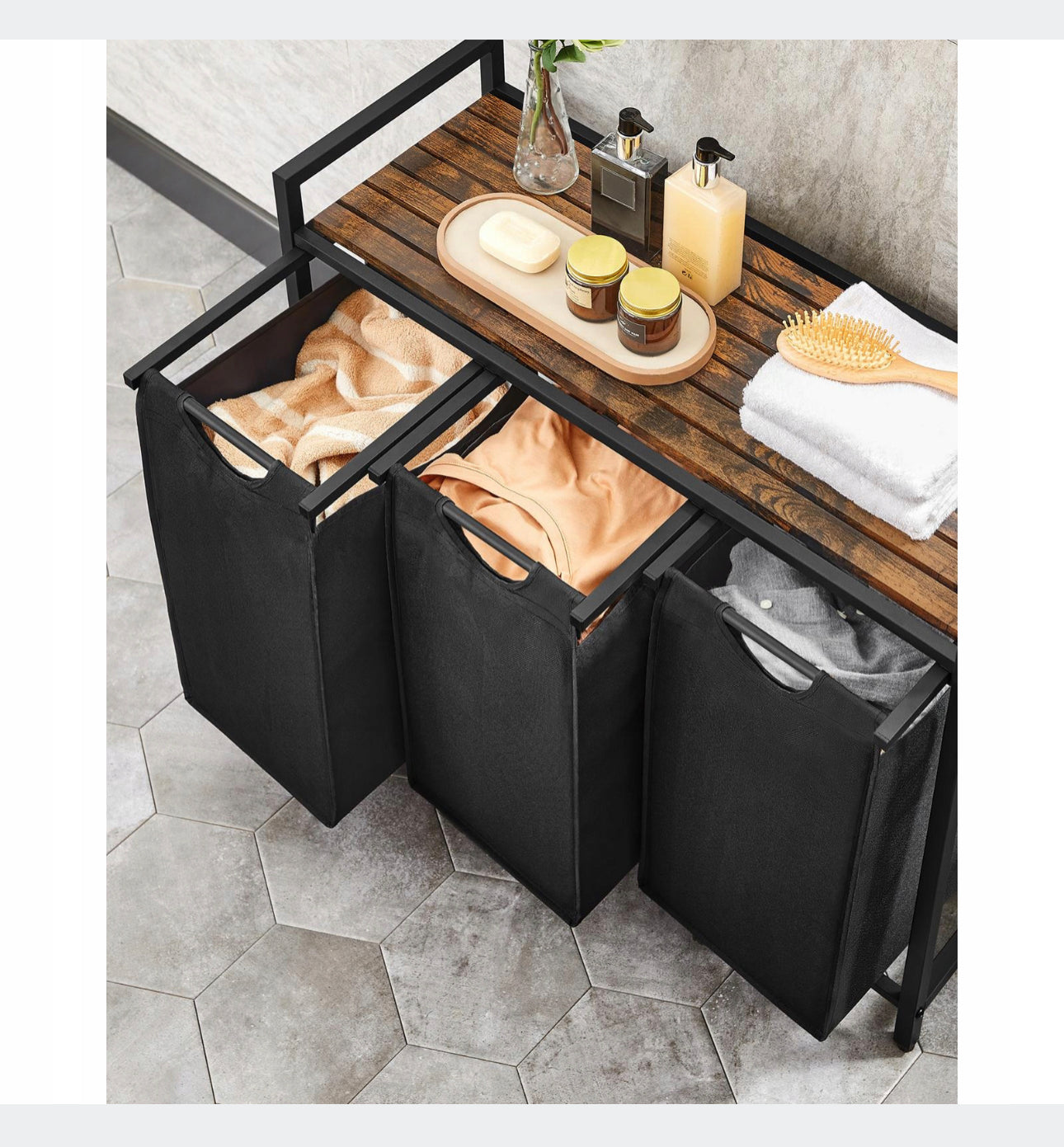 Bin freestanding for the laundry