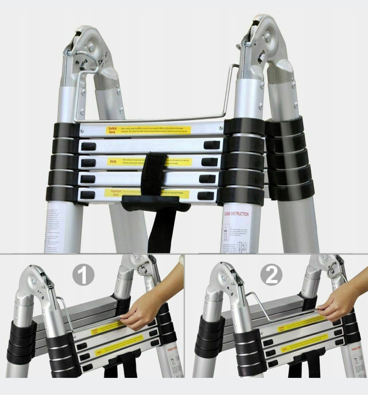 5M TELESCOPIC LADDER FOLDING ADJUSTABLE