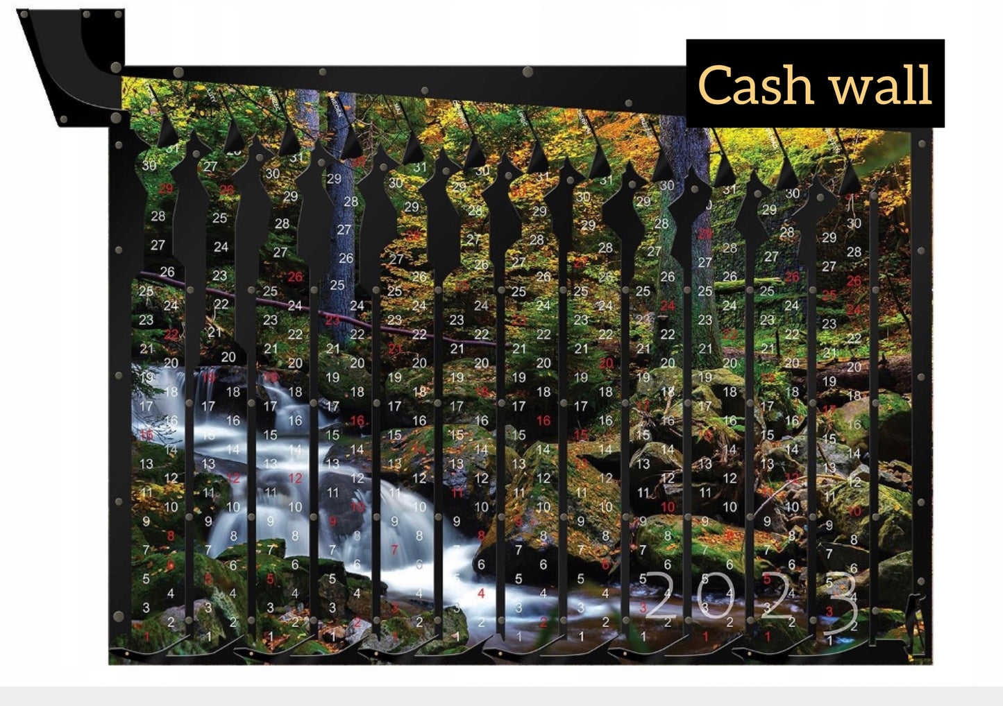 Cash wall moneybox