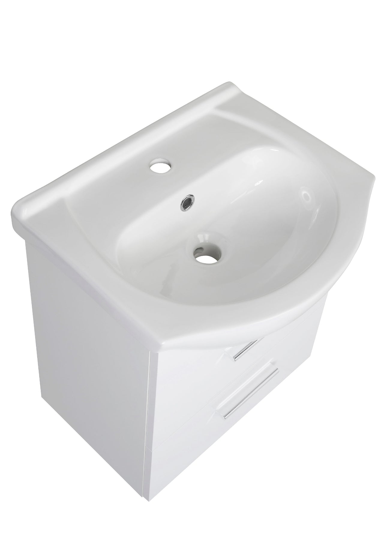 bathroom cabinet with a washbasin 50x43x53 cm white