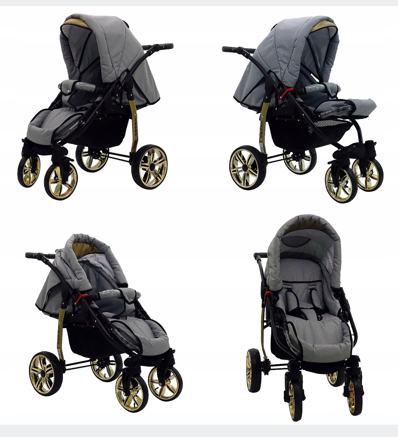 Black and gold 3in1 stroller