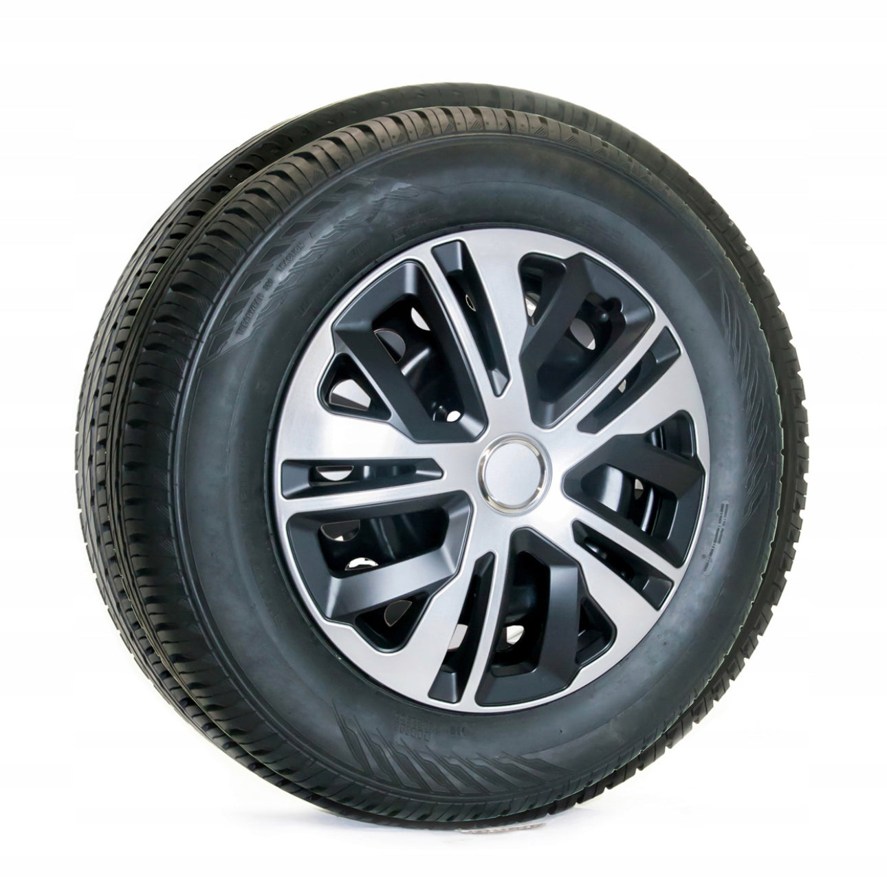 4+4 Universal Hubcaps+car logos 14 inch