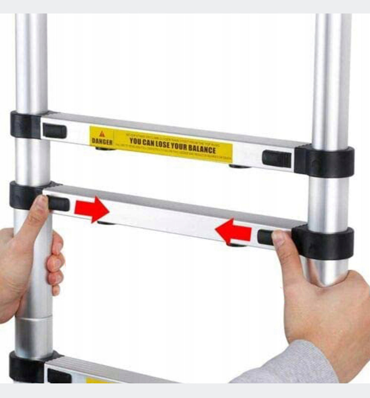 High Quality 4m Aluminum Telescopic Ladder