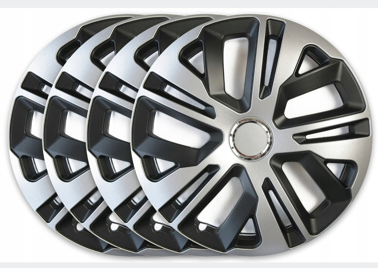 4+4 Universal Hubcaps+car logos 14 inch