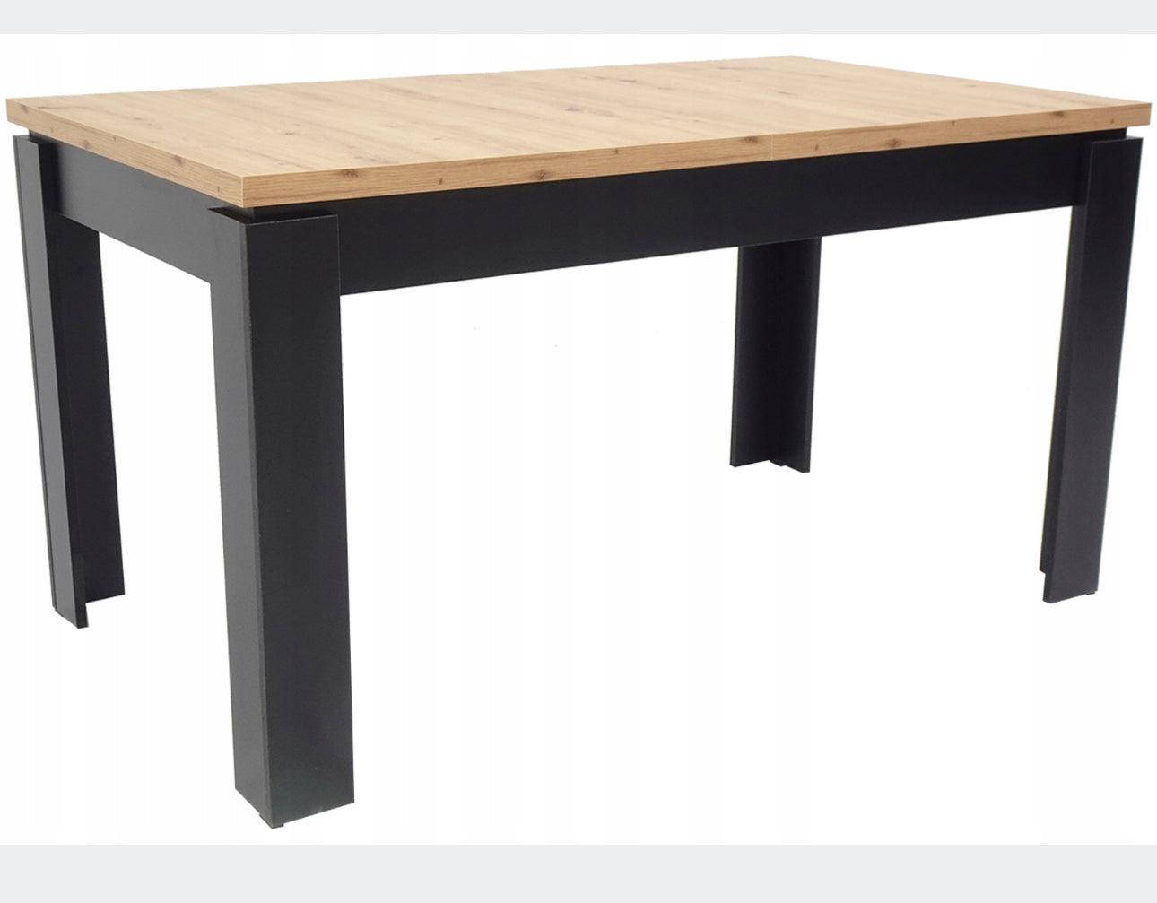 Complete table rectangular 140 x 80 cm chairs 8 pieces