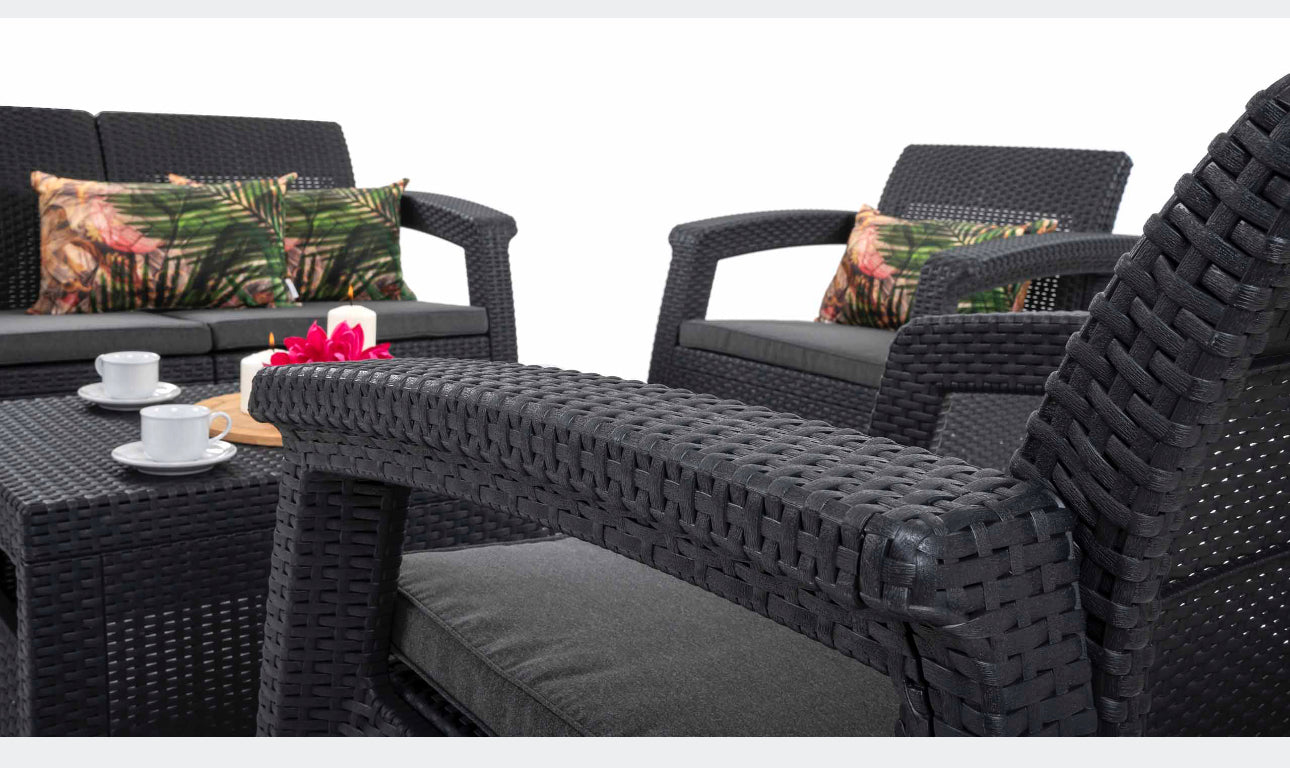 A set of garden furniture