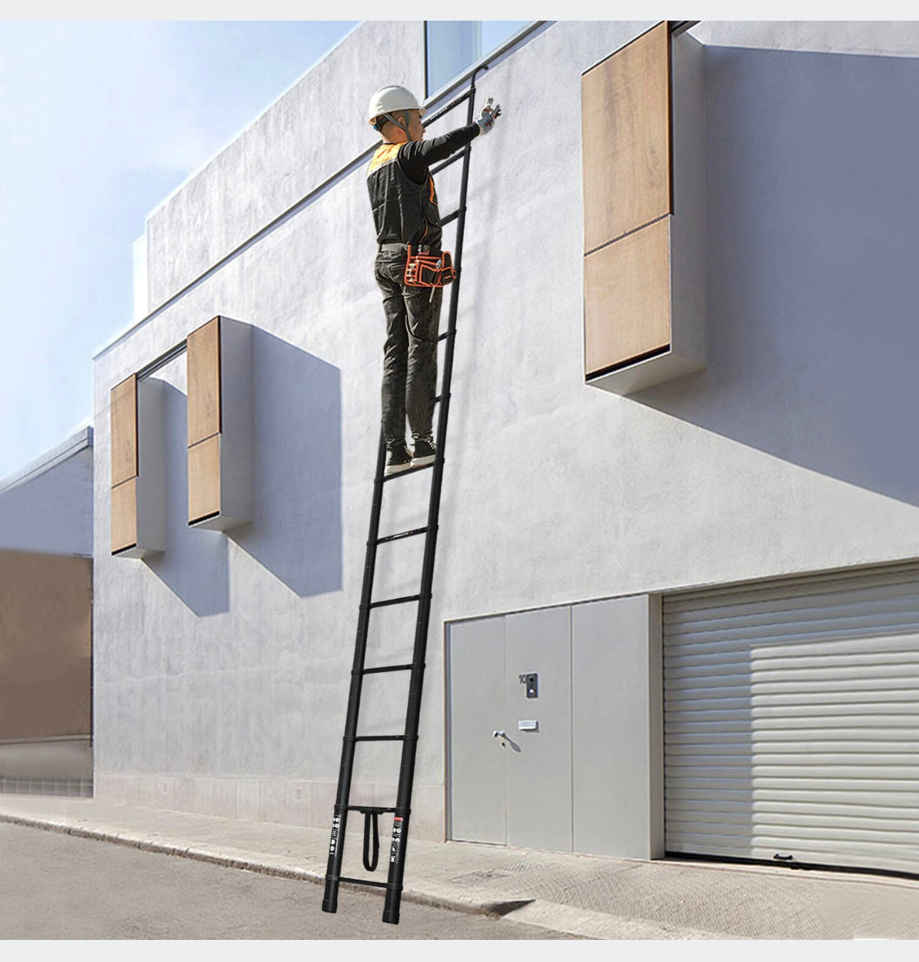 6.2 m Foldable TELESCOPIC LADDER Aluminum NEW