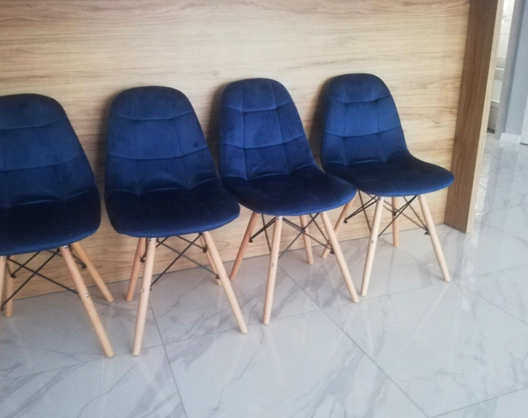 set of 4 chairs and a table