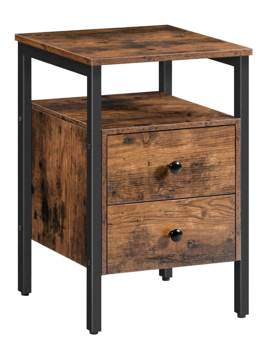set of 2 bedside with 2 drawers