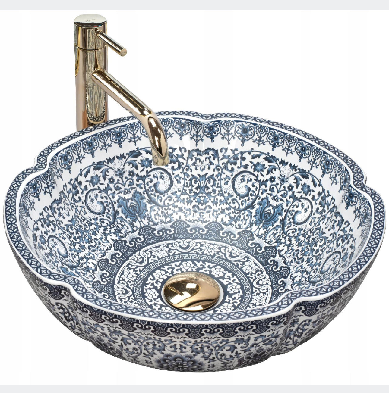All in one set washbasin+tap+plug
