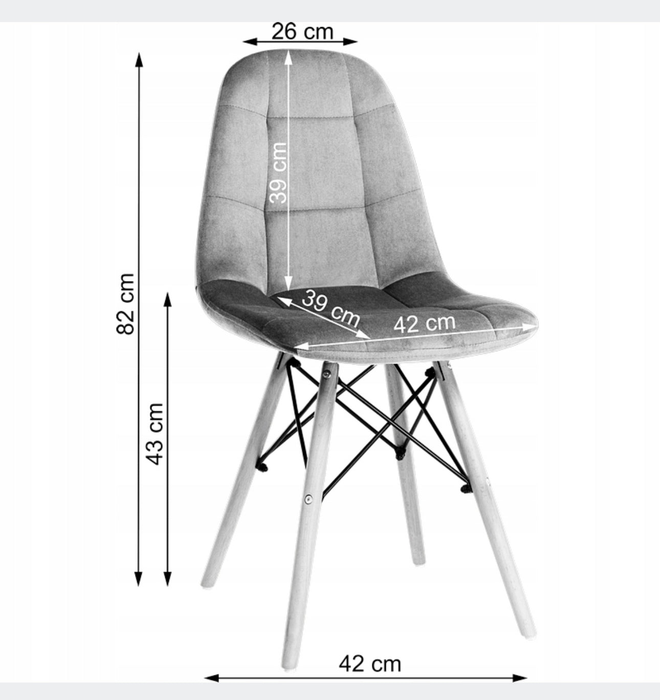 set of 4 chairs and a table