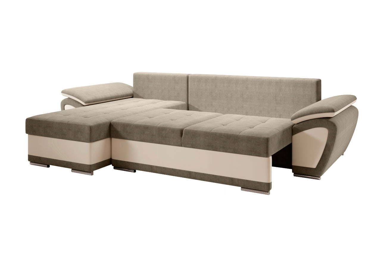 Corner sofa with sleeping function