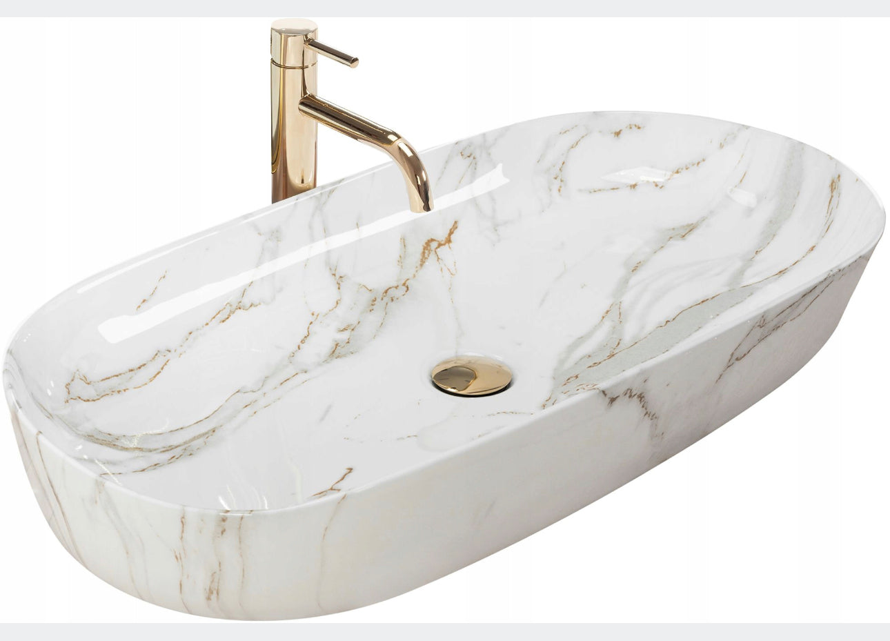 All in one set washbasin+tap+plug
