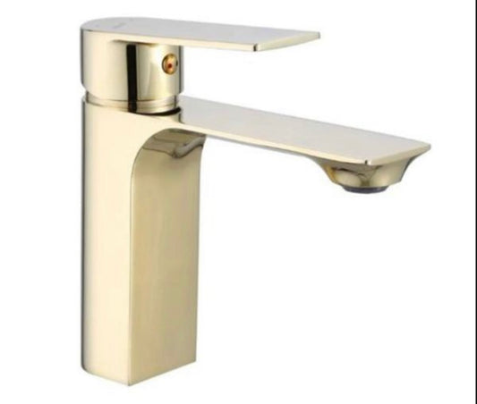 Bathroom faucet gold