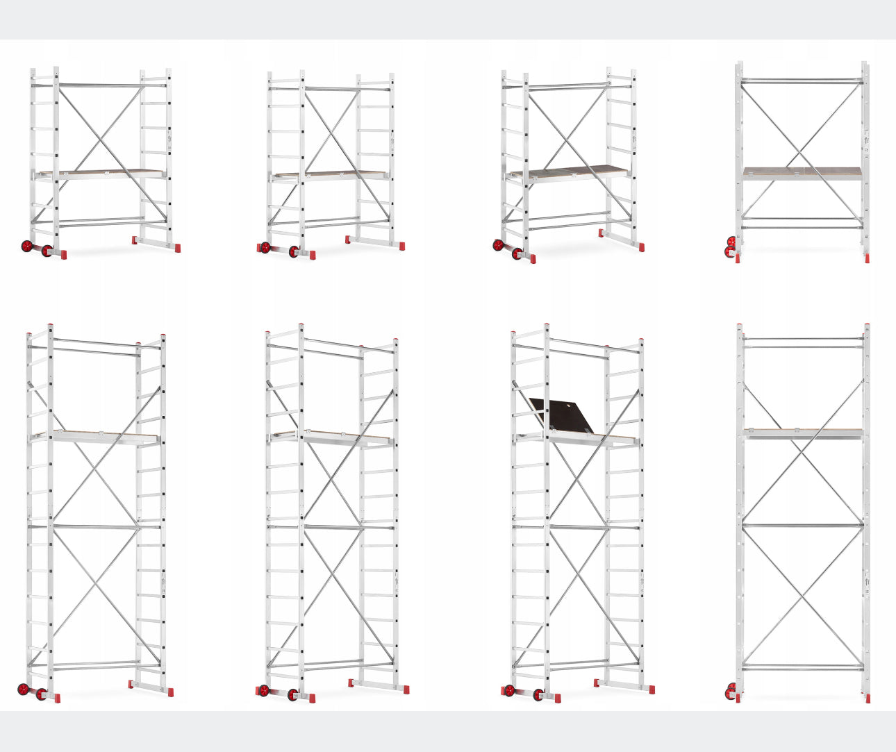 Scaffolding wheeled  5 el. 5 m